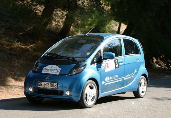 To i-MiEV, το αμιγώς ηλεκτροκίνητο μοντέλο της Mitsubishi διέπρεψε στο Hi-Tech EKO Mobility Rally 2012.